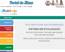 Escolas municipais: “Portal do Aluno” está instável | Jornal A Voz da Serra